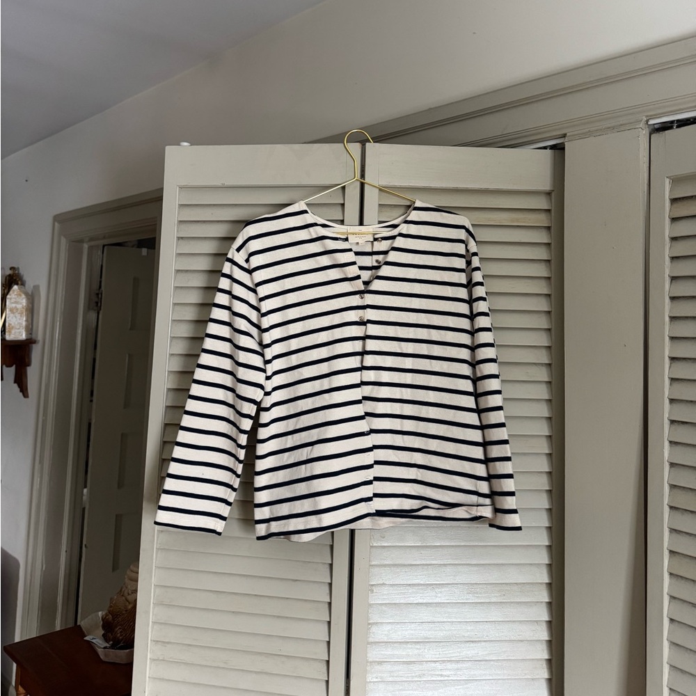 Sezane stripe cardigan size large